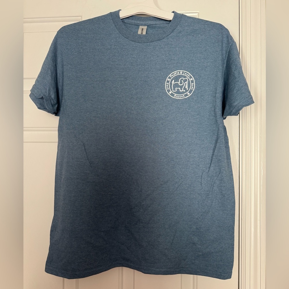 Puppie Love Blue/grey Short Sleeve Tee